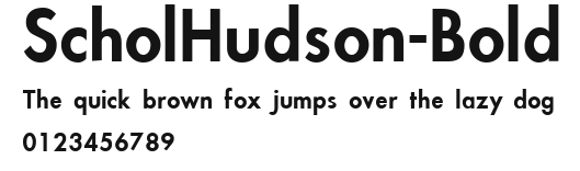 ScholHudson-Bold Preview