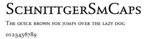 SchnittgerSmCaps Preview