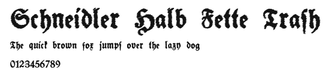 Schneidler Halb Fette Trash Preview