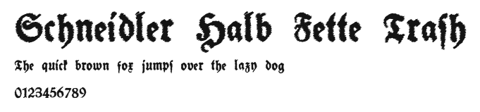 Schneidler Halb Fette Trash Preview