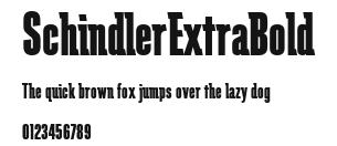 SchindlerExtraBold Preview