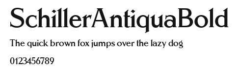 SchillerAntiquaBold Preview