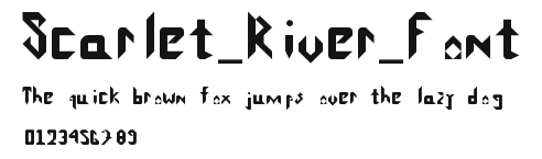 Scarlet_River_Font Preview