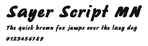 Sayer Script MN Preview