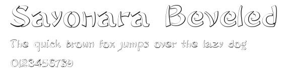 Sayonara Beveled Preview