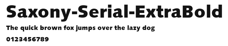 Saxony-Serial-ExtraBold Preview
