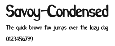 Savoy-Condensed Preview