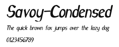 Savoy-Condensed Preview
