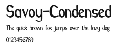 Savoy-Condensed Preview