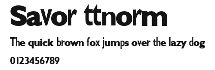 Savor ttnorm Preview