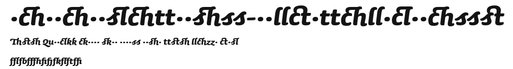 SaunaLigatures-BoldItalicSwash Preview
