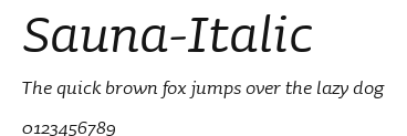 Sauna-Italic Preview