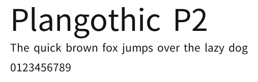 Plangothic P2 Preview