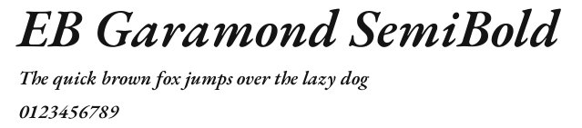 EB Garamond SemiBold Preview