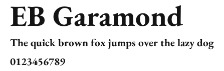 EB Garamond Preview