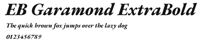 EB Garamond ExtraBold Preview