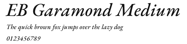 EB Garamond Medium Preview