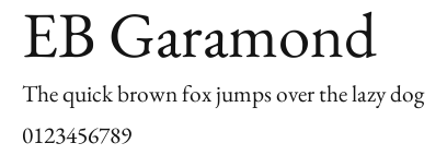 EB Garamond Preview