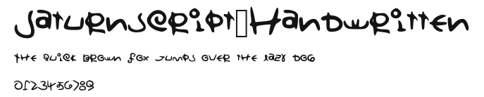 Saturnscript_Handwritten Preview