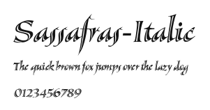 Sassafras-Italic Preview