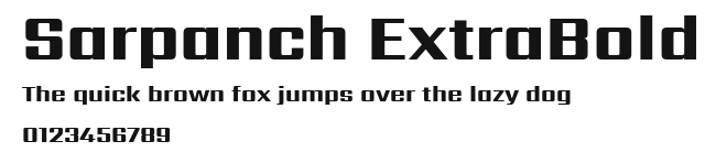 Sarpanch ExtraBold Preview