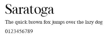 Saratoga Preview