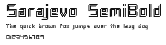Sarajevo SemiBold Preview
