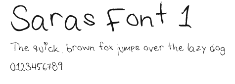 Saras Font 1 Preview