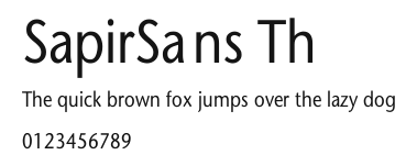 SapirSans Th Preview
