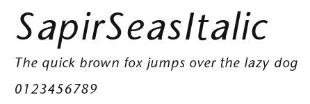 SapirSeasItalic Preview