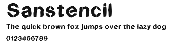 Sanstencil Preview