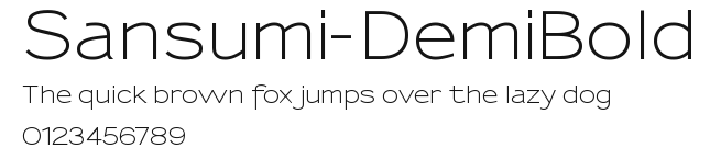 Sansumi-DemiBold Preview