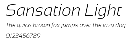 Sansation Light Preview