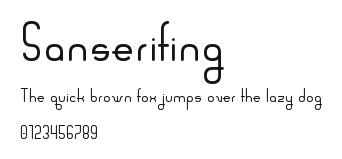 Sanserifing Preview