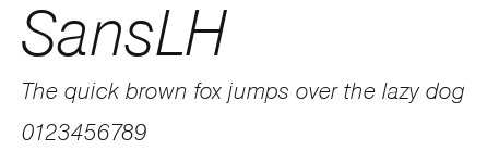 SansLH Preview