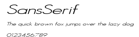 SansSerif Preview