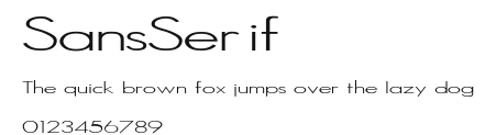SansSerif Preview