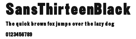 SansThirteenBlack Preview