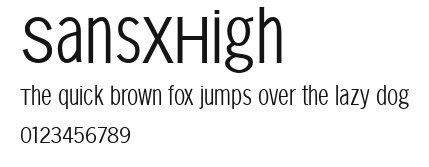 SansXHigh Preview