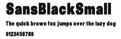 SansBlackSmall Preview