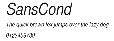 SansCond Preview
