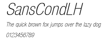 SansCondLH Preview