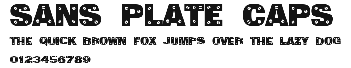 Sans Plate Caps Preview