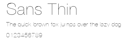 Sans Thin Preview