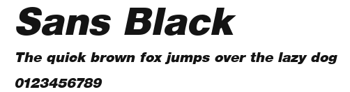 Sans Black Preview