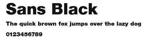 Sans Black Preview