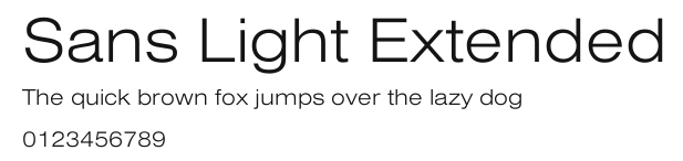Sans Light Extended Preview