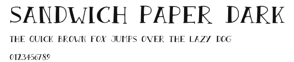Sandwich Paper Dark Preview