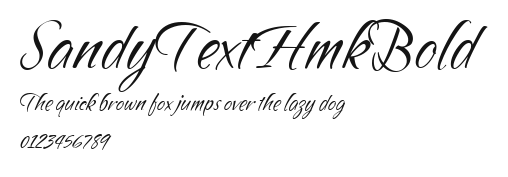 SandyTextHmkBold Preview