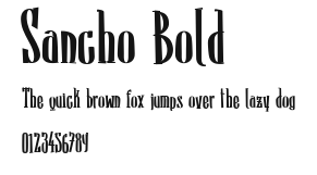 Sancho Bold Preview